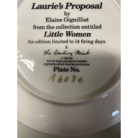Little Women Danbury Mint Plate Set of 8 A6036 - Picture 9 of 9